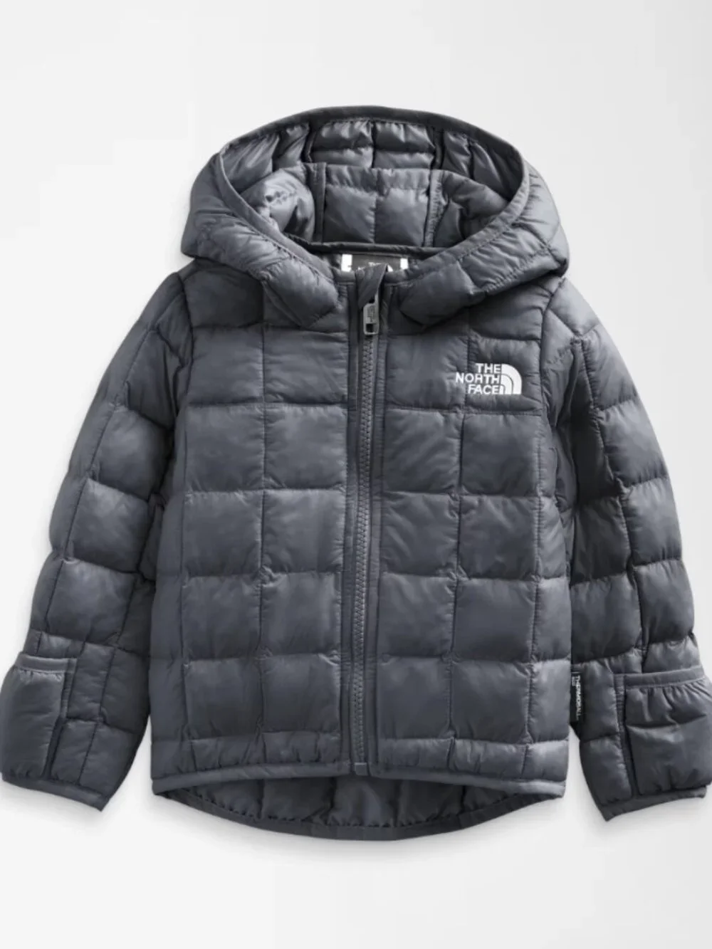 The North Face Kids' Thermoball Hooded Full Zip Jacket Size 12 - 18M Gray